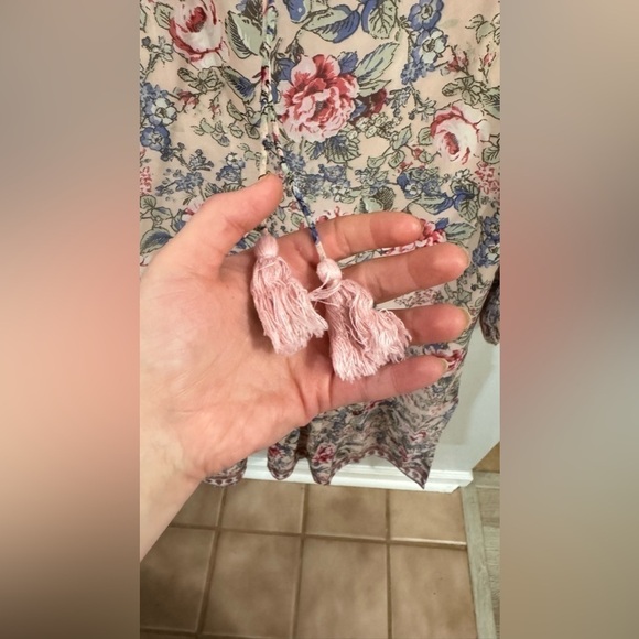 RAGA Anthropologie Floral Long Sleeve Ramona Midi Dress Size Medium NWOT - Picture 7 of 7